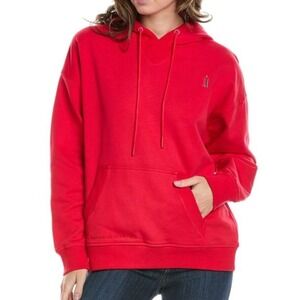 Terez NY Forever Hot Red Hoodie Pullover Sweatshirt with Logo XXS New
